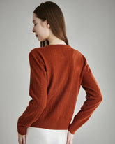 Cardigan en Cachemire Tricoté à Câble pour Femmes